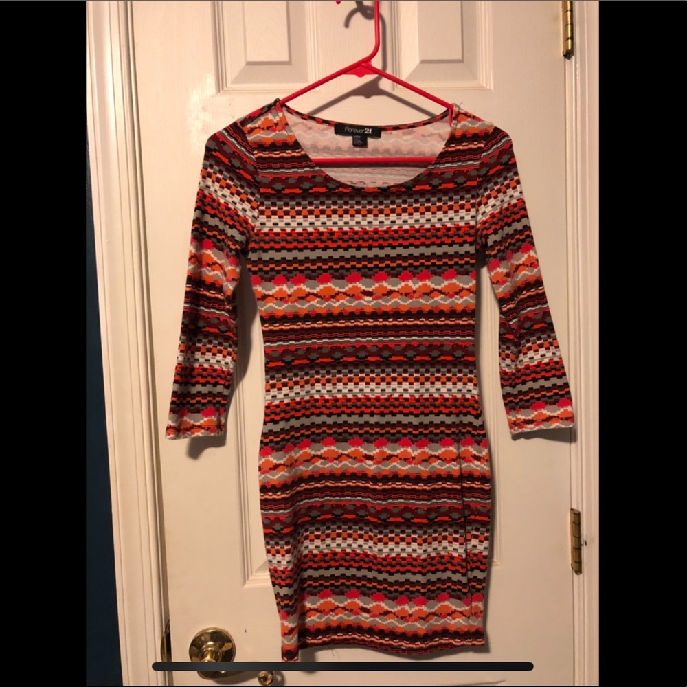 Forever 21 Aztec Print Body-con Dress